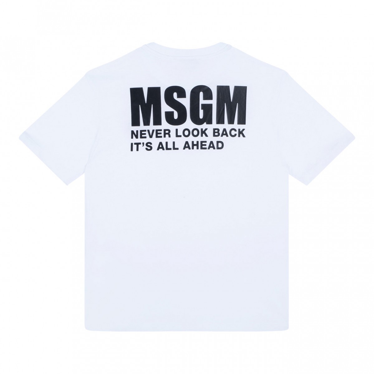 White Logo Print T-Shirt
