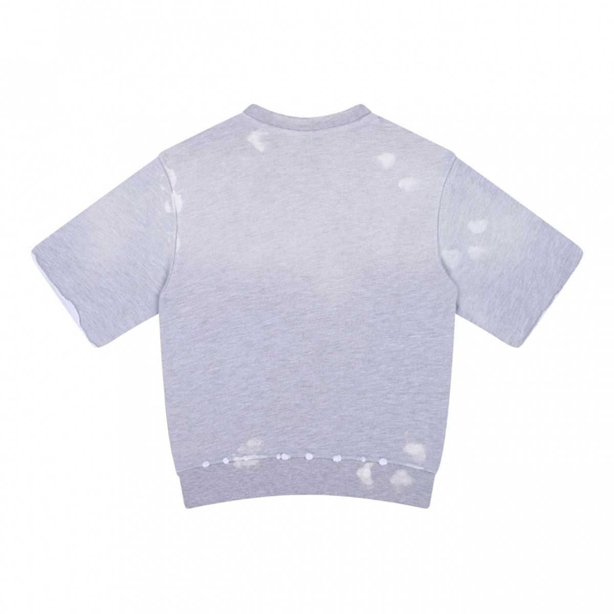 Heather Grey Logo Print T-Shirt