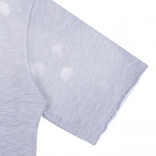 Heather Grey Logo Print T-Shirt