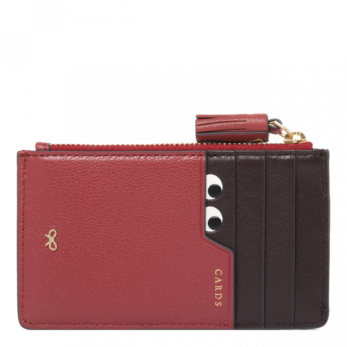 Peeping Eyes Zip Card Case