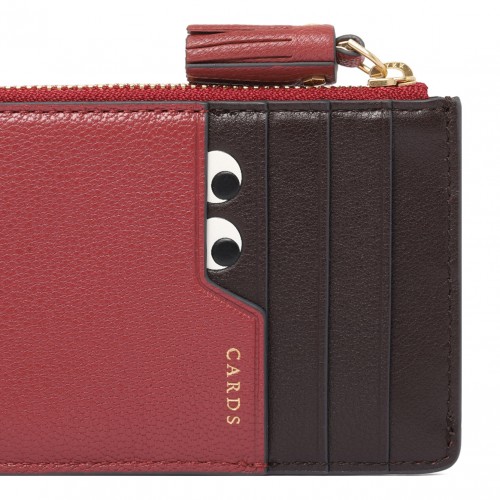 Peeping Eyes Zip Card Case