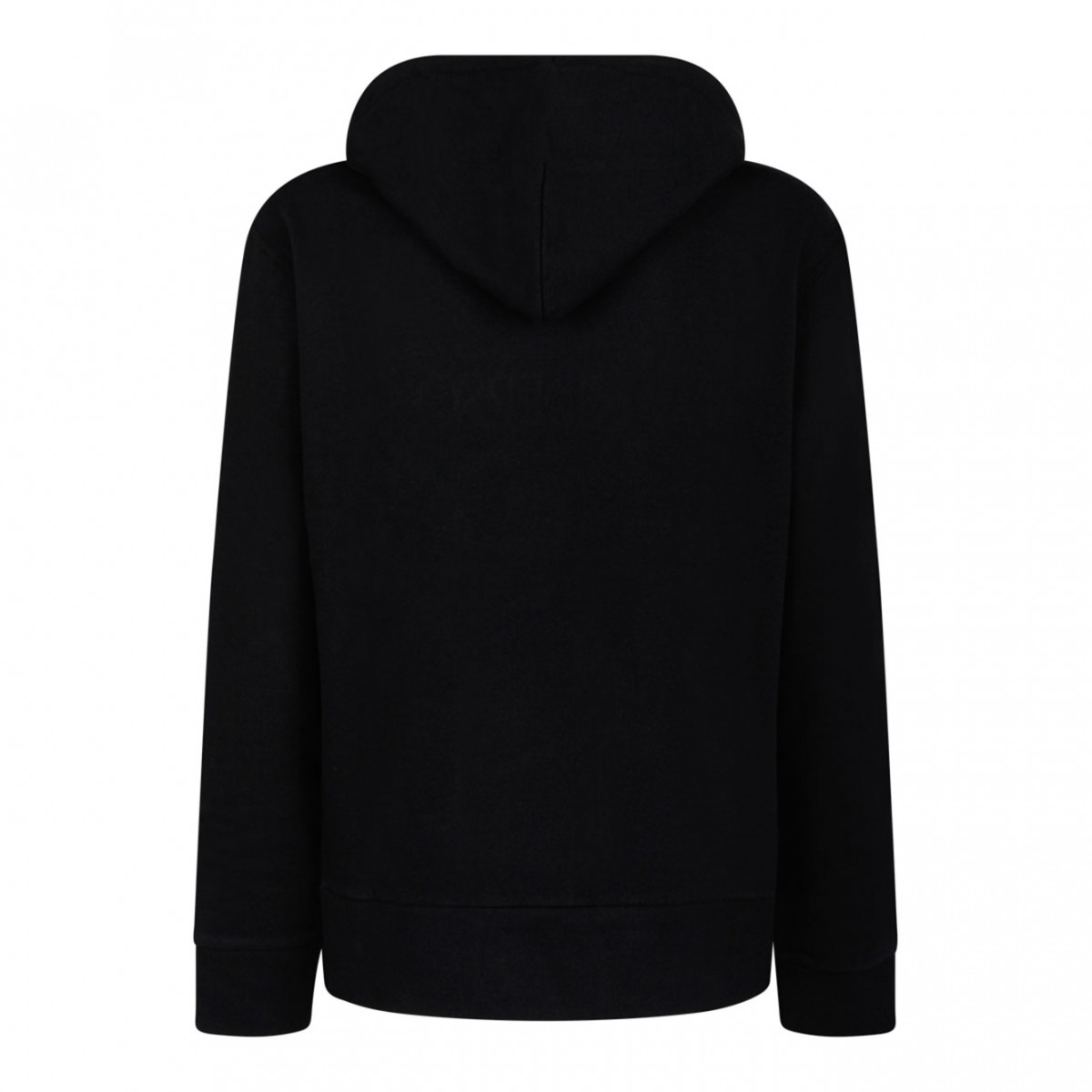 Black Logo Embroidered Hoodie
