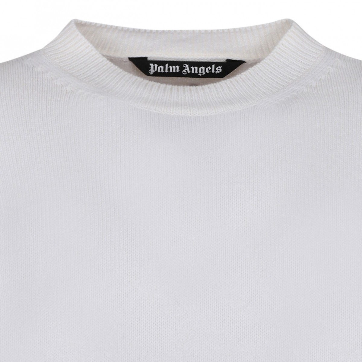 White Monogram Print Jumper