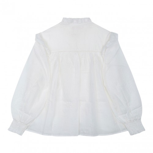 Embroidered Stars Off-White Shirt