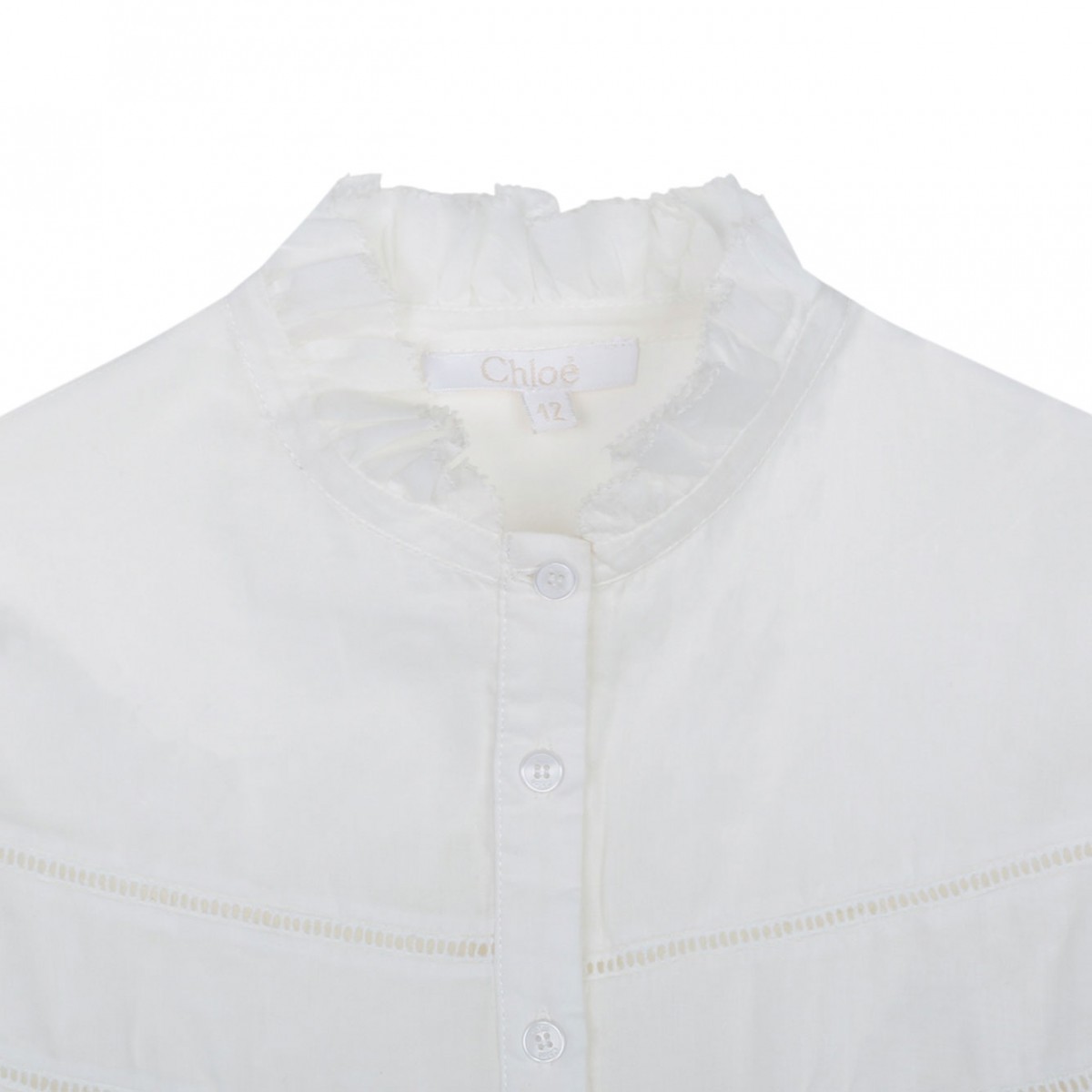 Embroidered Stars Off-White Shirt