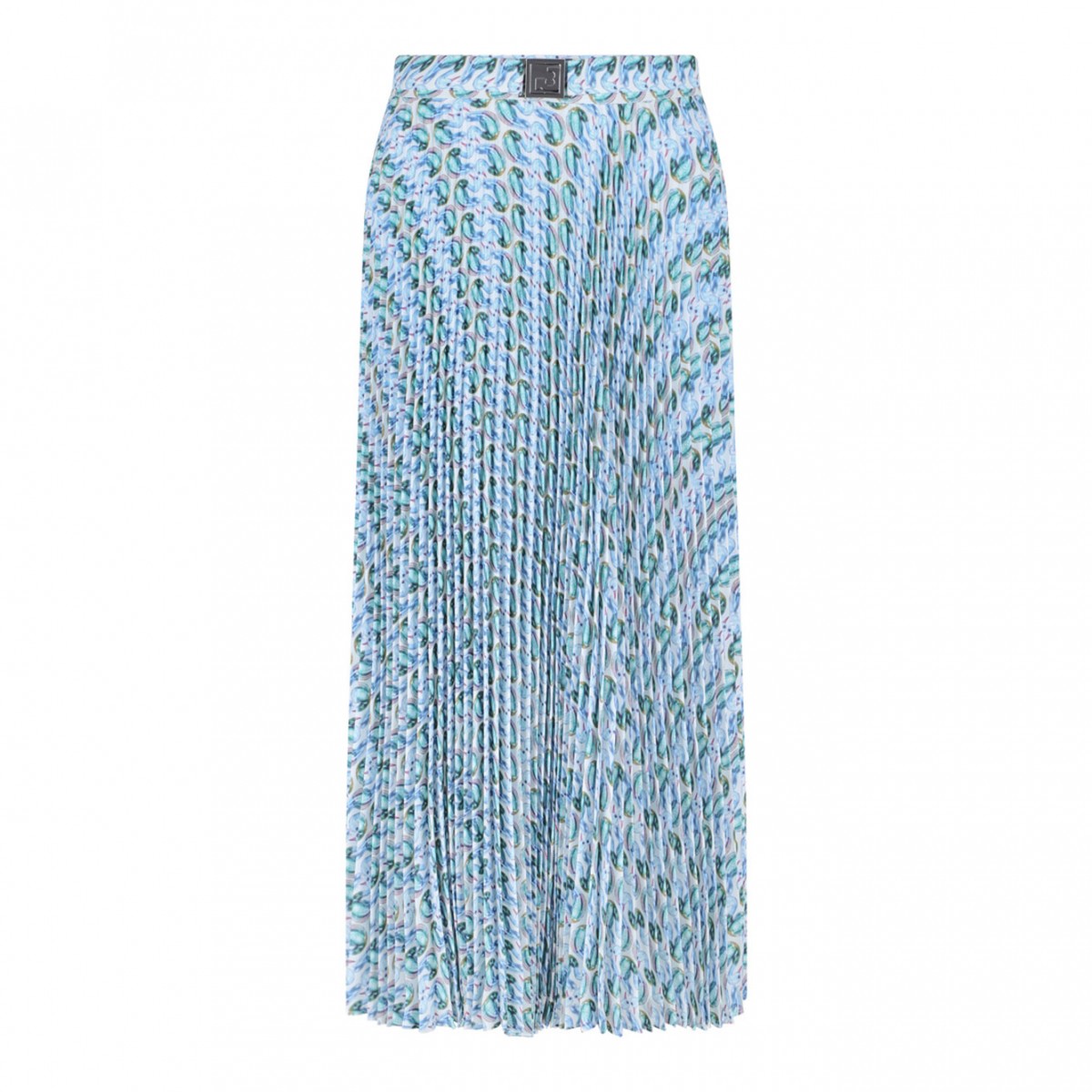 Abstract Print Maxi Skirt