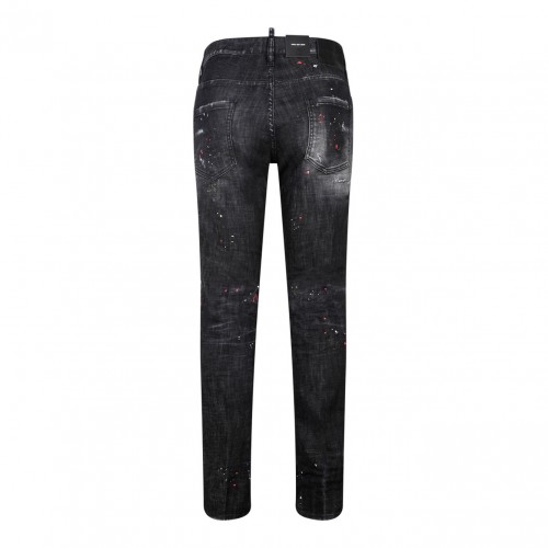 Black Biker Jeans