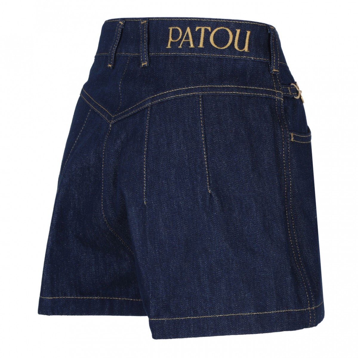 Navy Blue Denim Mini Shorts