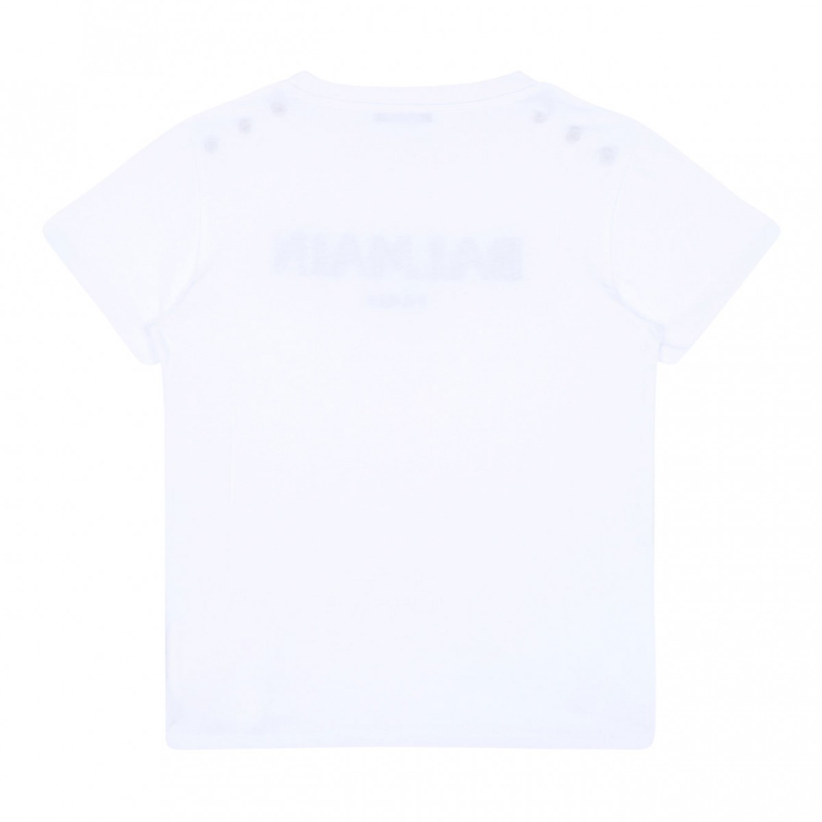 White Logo Embroidered T-Shirt