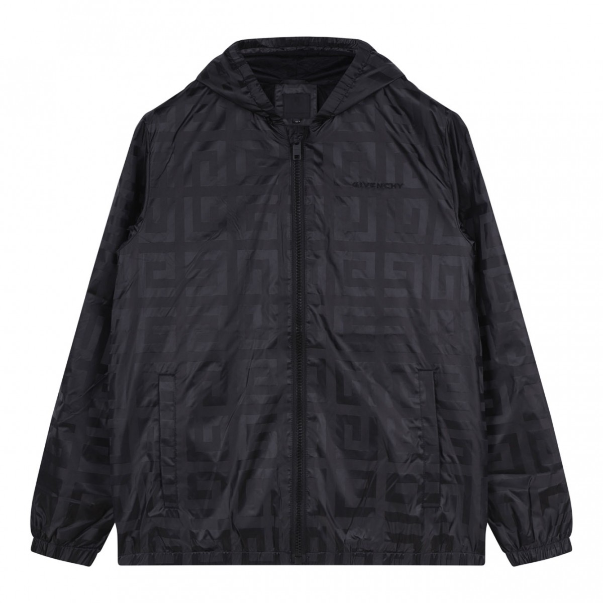 Black Logo Print Jacket