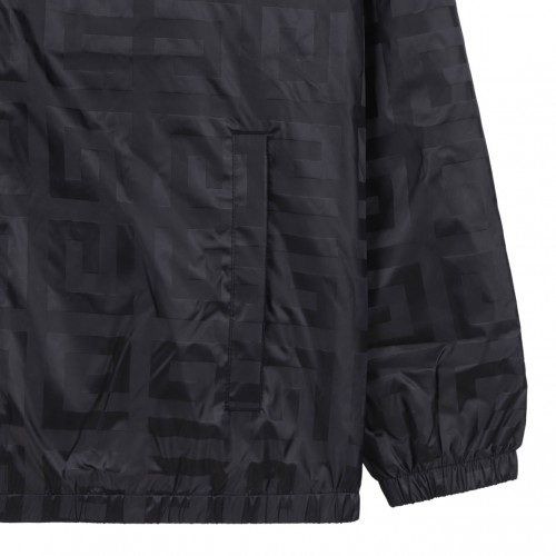 Black Logo Print Jacket