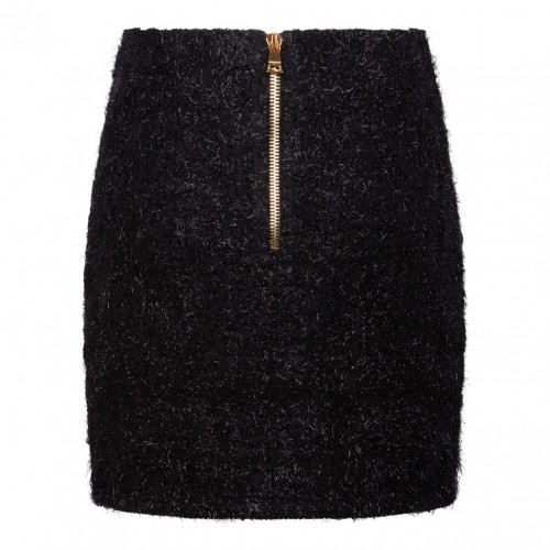 Black Tweed Mini Skirt 2