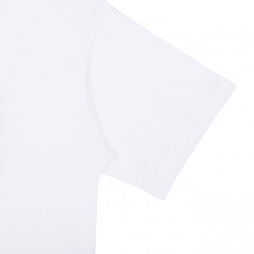 White Logo Print T-Shirt