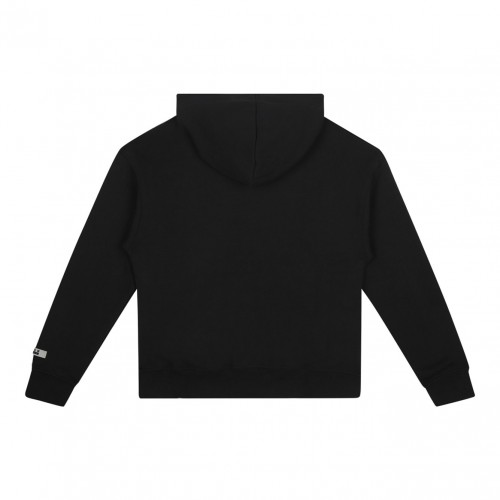 Black Logo Print Hoodie