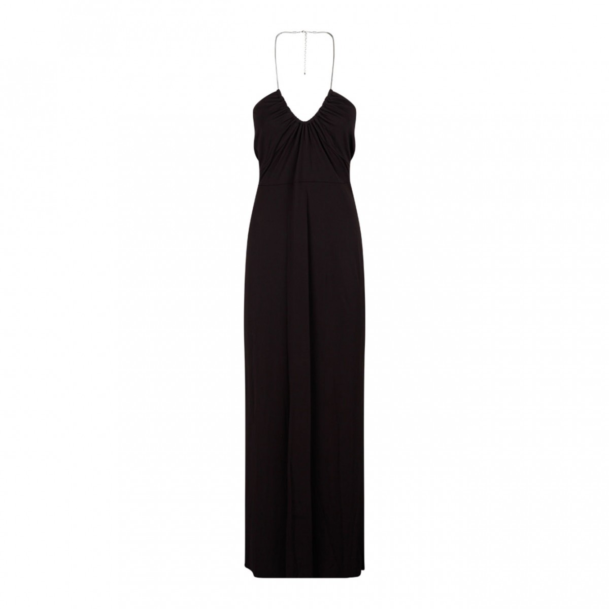 Michael Kors Black Ruched Halter neck Dress