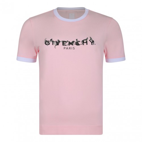 Pink Logo Print T-Shirt