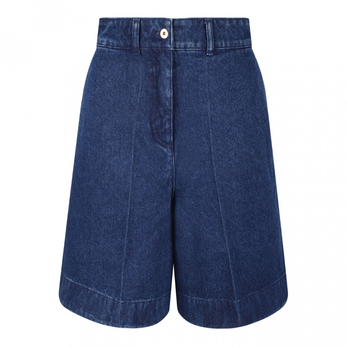 Navy Blue Denim Shorts