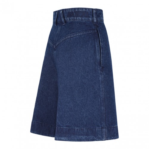 Navy Blue Denim Shorts