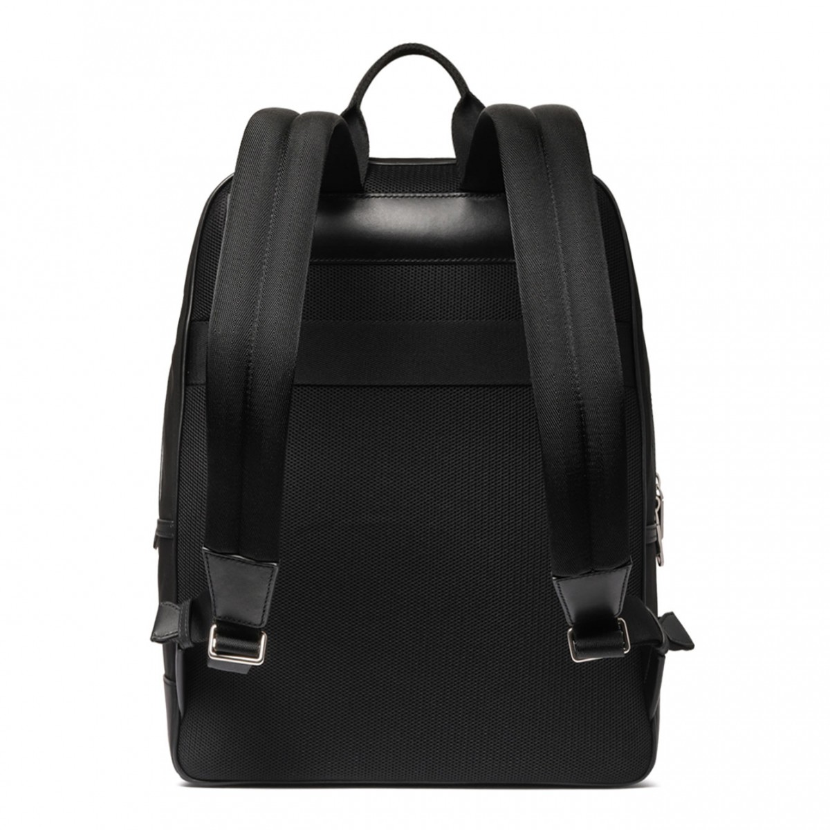 Black Logo Print Backpack