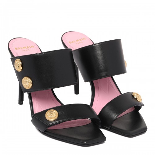 Black Eva Heeled Sabot 2