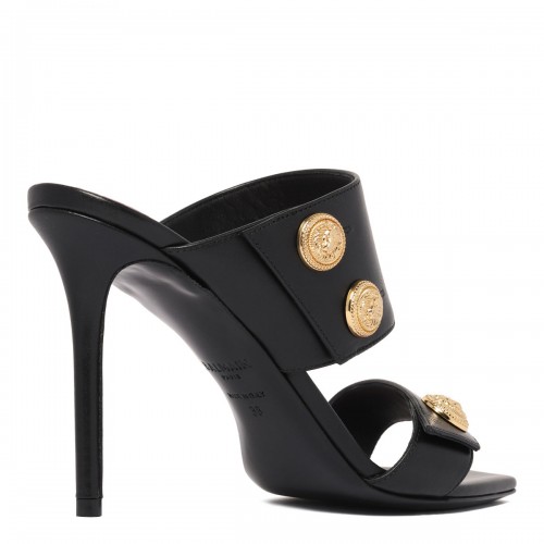 Black Eva Heeled Sabot