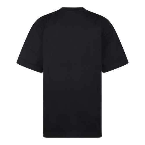 Black Logo Embroidered T-Shirt 2