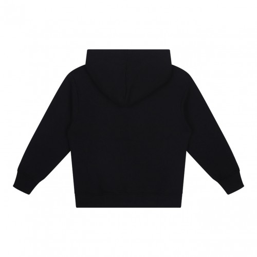 Black Logo Print Hoodie