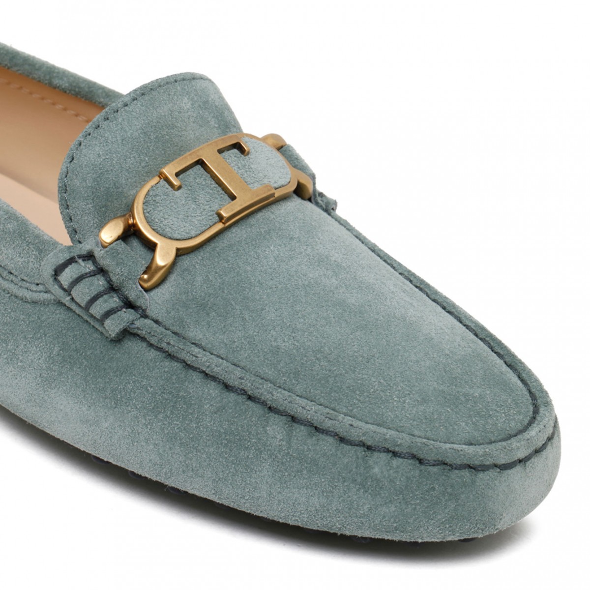 Tod's Laurel Wreath Gommino Suede Moccasin