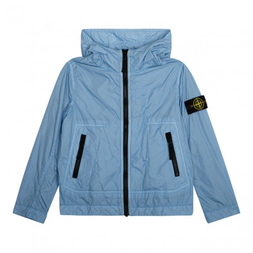 Light Blue Hooded Jacket