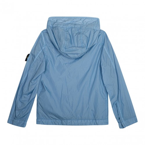 Light Blue Hooded Jacket