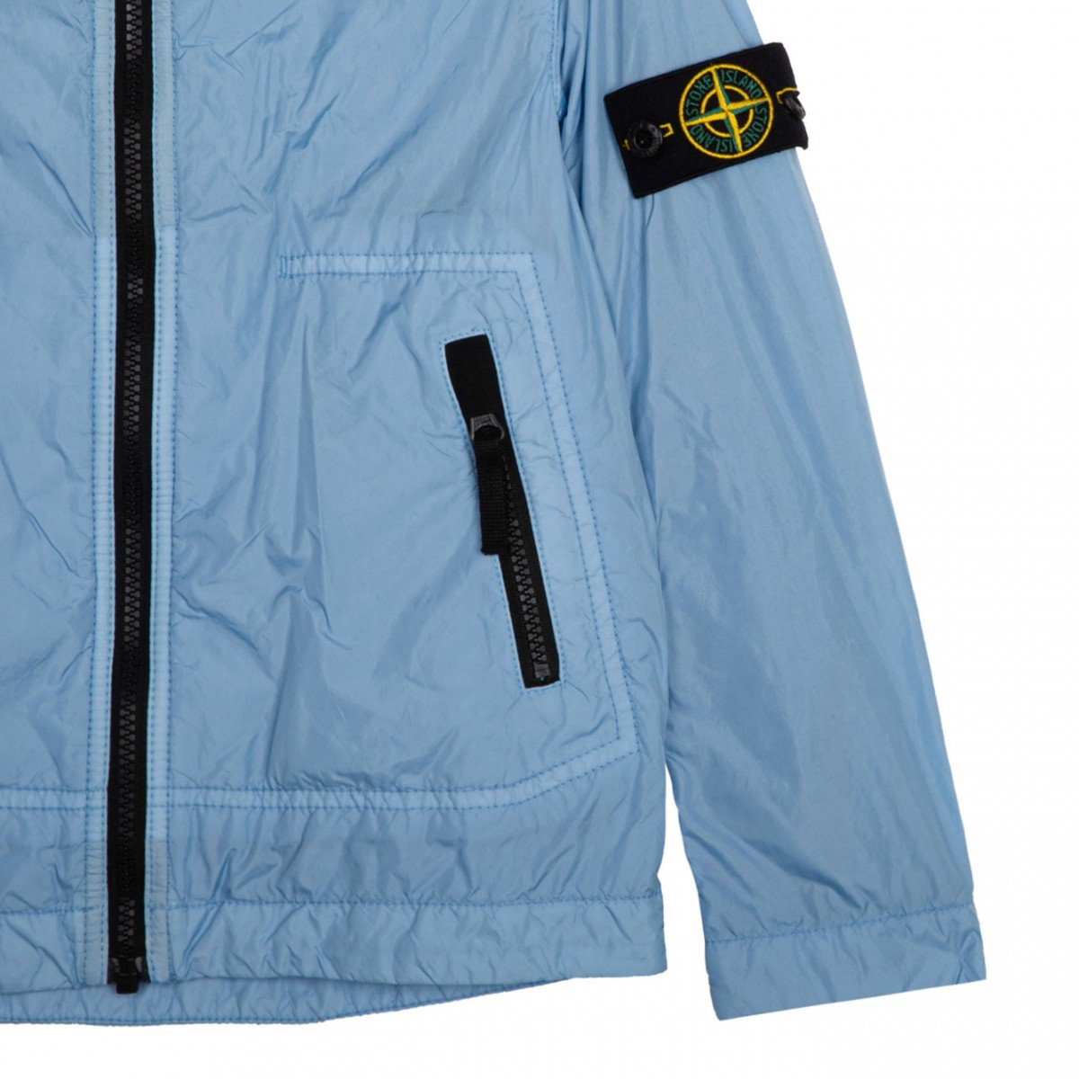 Light Blue Hooded Jacket