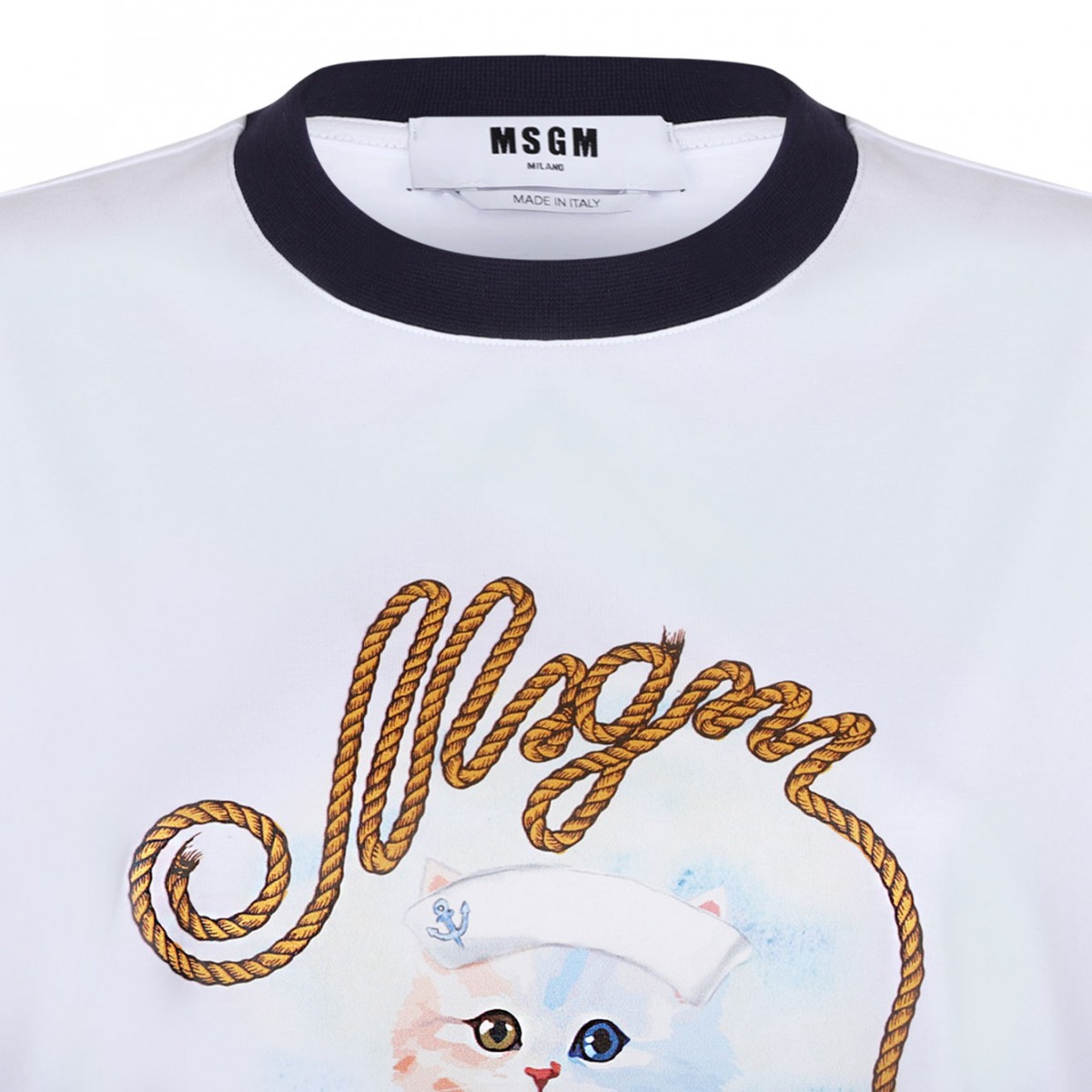 White Graphic Print T-Shirt