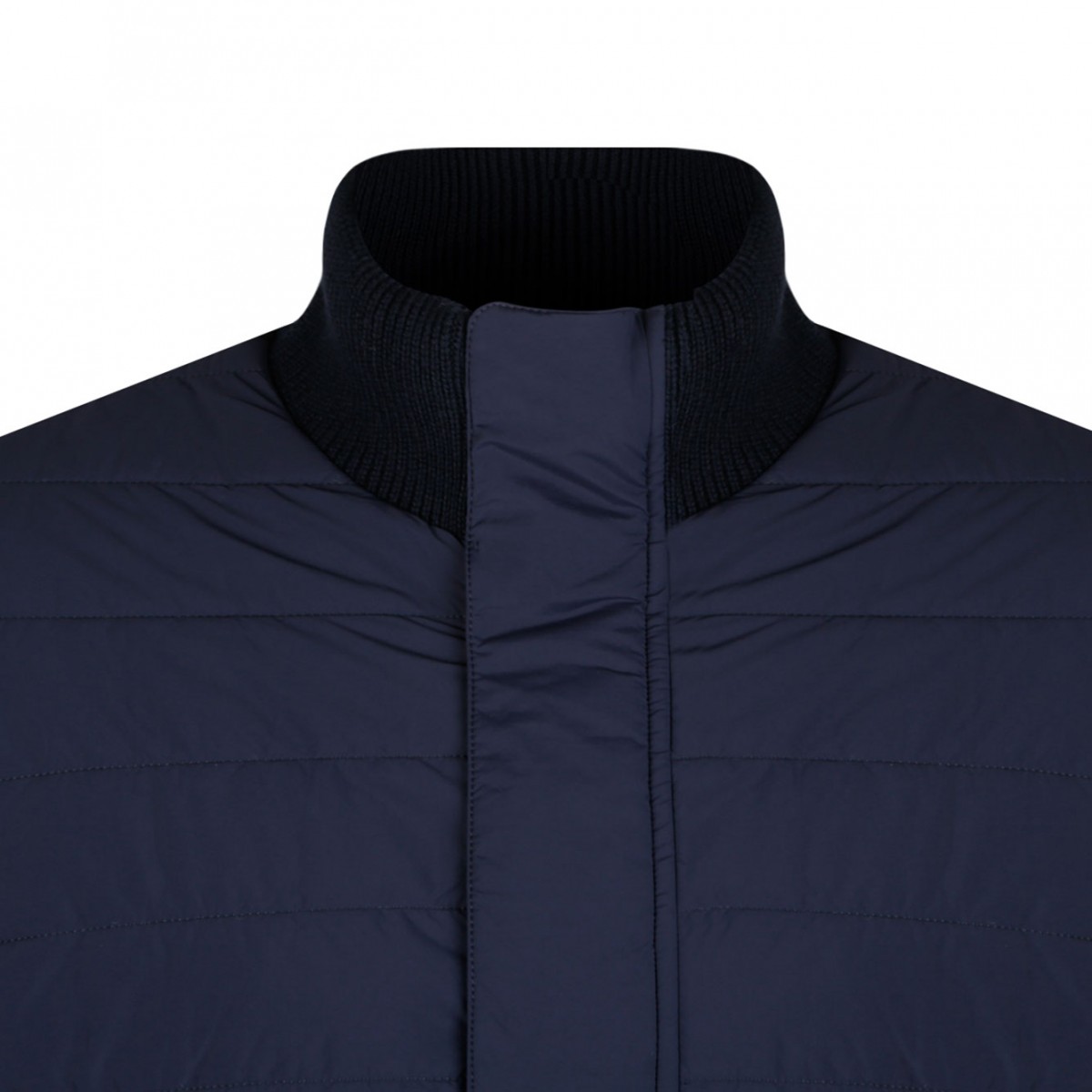 Quilted Inserts Navy Blue Jacket