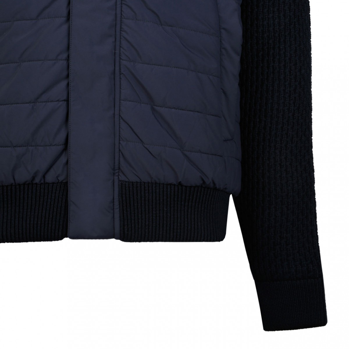 Quilted Inserts Navy Blue Jacket