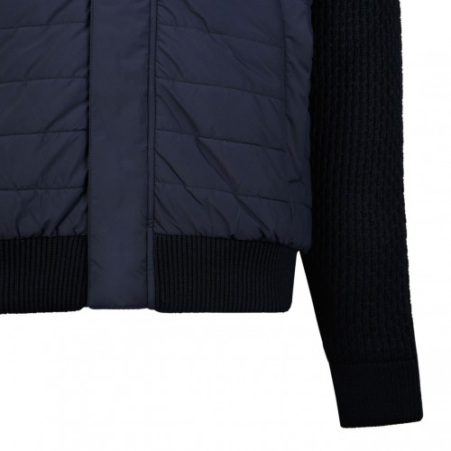 Quilted Inserts Navy Blue Jacket