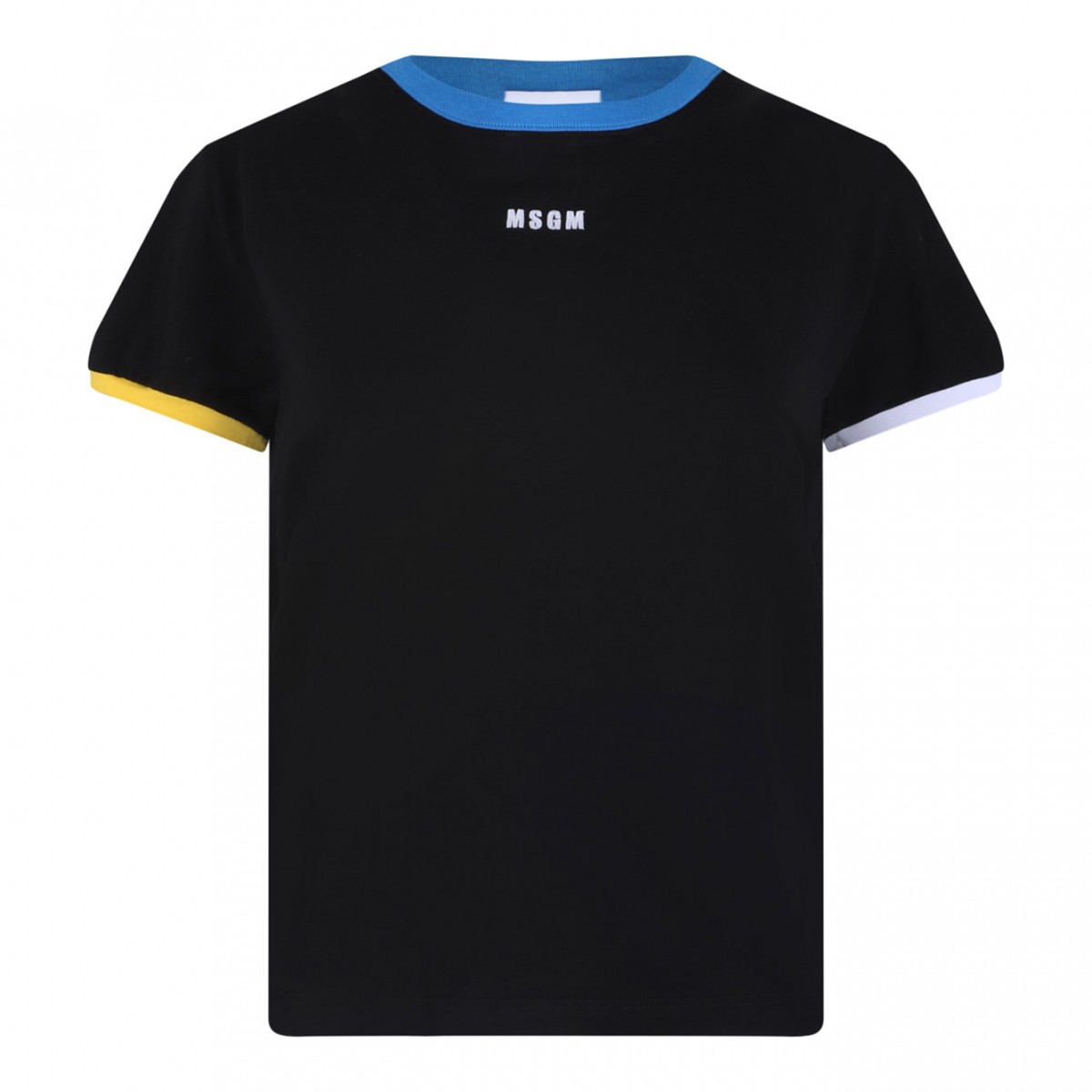Black Logo Embroidered T-Shirt