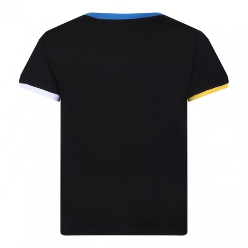 Black Logo Embroidered T-Shirt