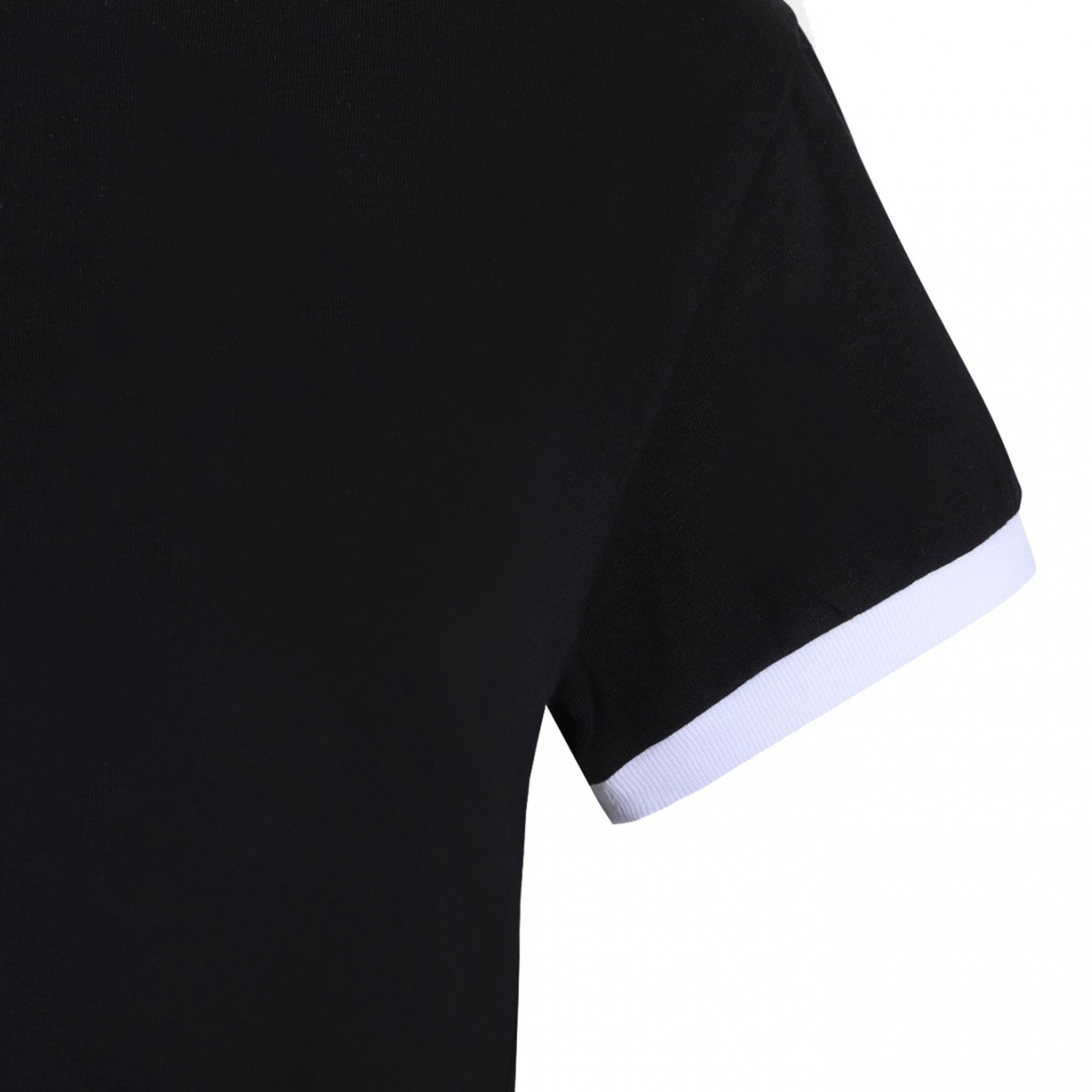 Black Logo Embroidered T-Shirt