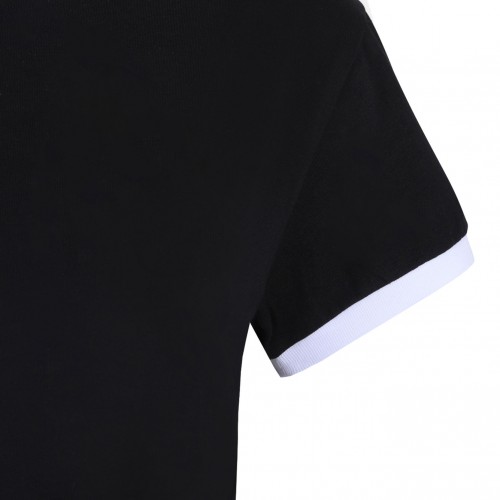 Black Logo Embroidered T-Shirt