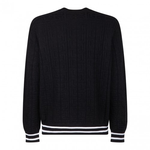 Black Patterned Jacquard Jumper 2