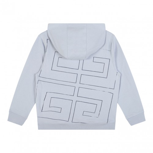 Pale Blue Hooded Sweatshirt