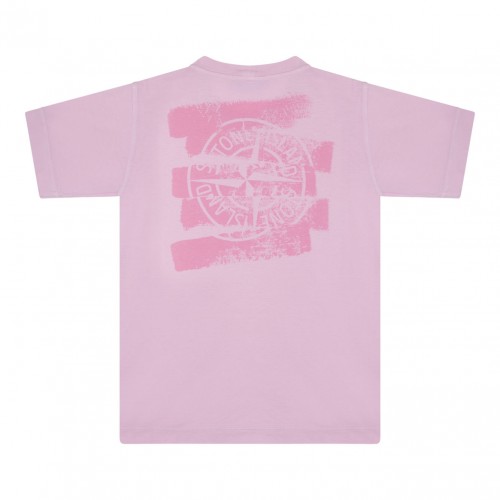 Pink Logo Print T-Shirt 2