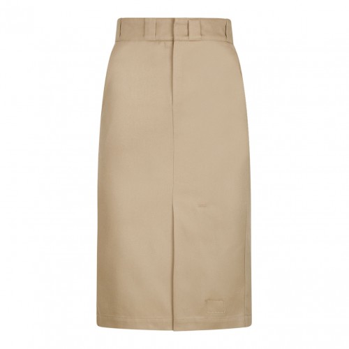 Beige Midi Skirt