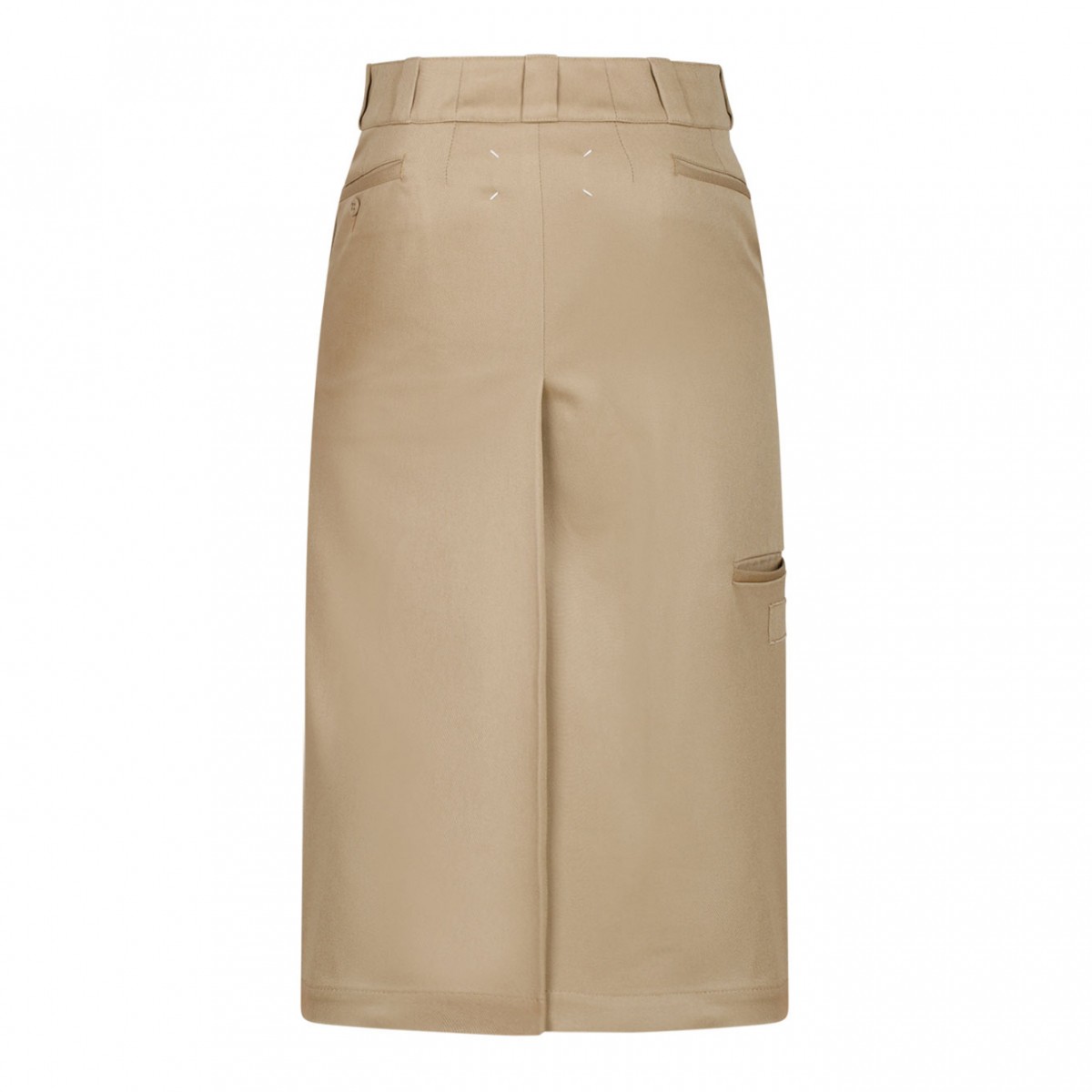 Beige Midi Skirt