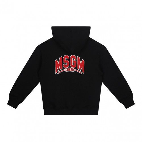Black Logo Patch Hoodie 2