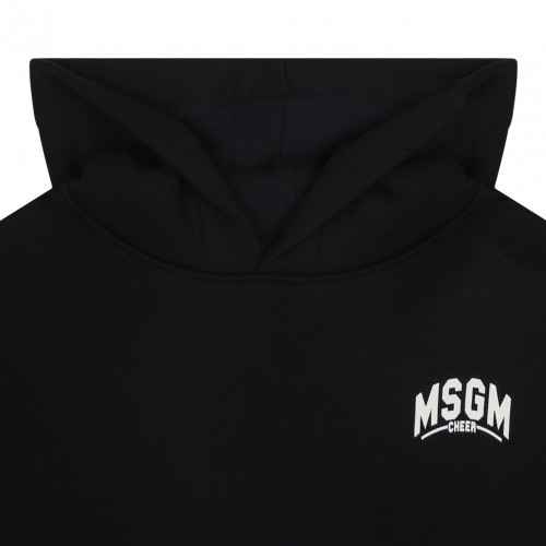 Black Logo Patch Hoodie
