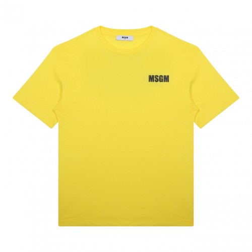 Yellow Logo Print T-Shirt