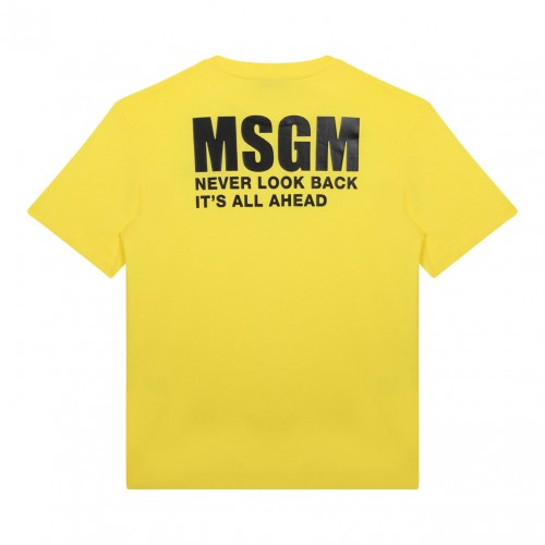Yellow Logo Print T-Shirt 2