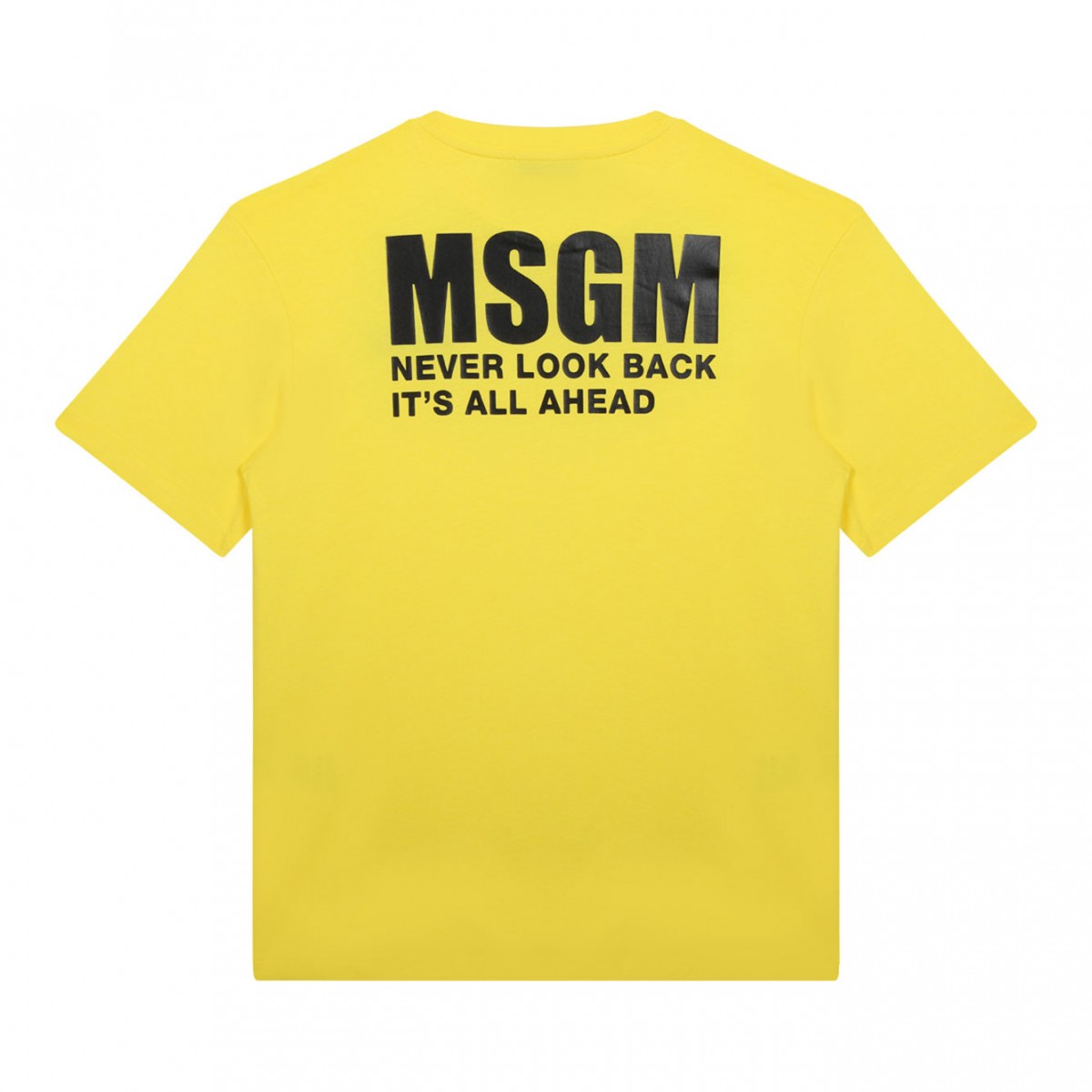 Yellow Logo Print T-Shirt