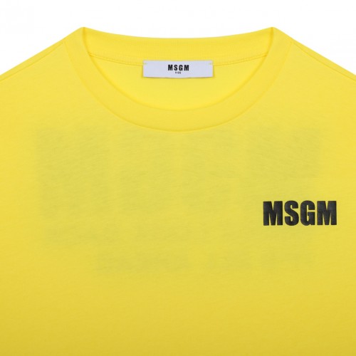 Yellow Logo Print T-Shirt